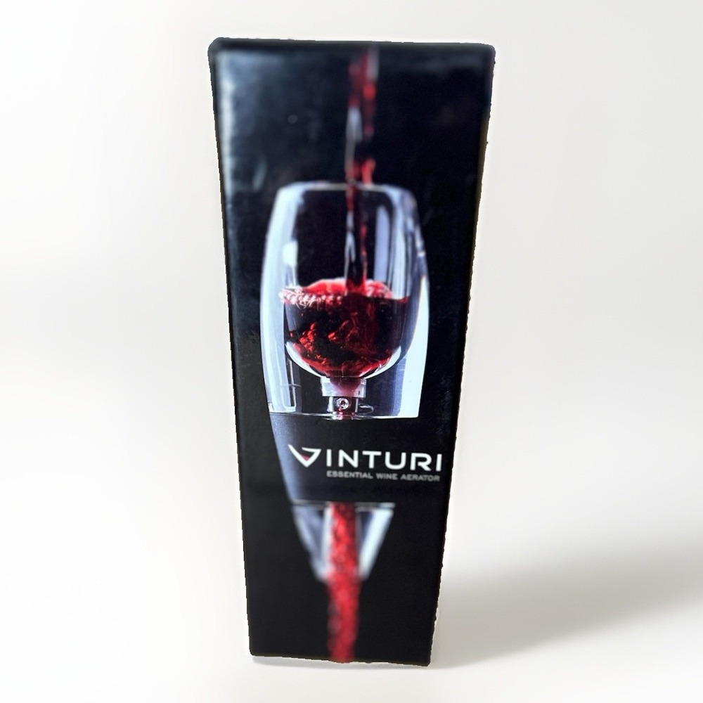 Vinturi Essential Wine Aerator-New W Box-Includes No-drip Stand and Travel Pouch